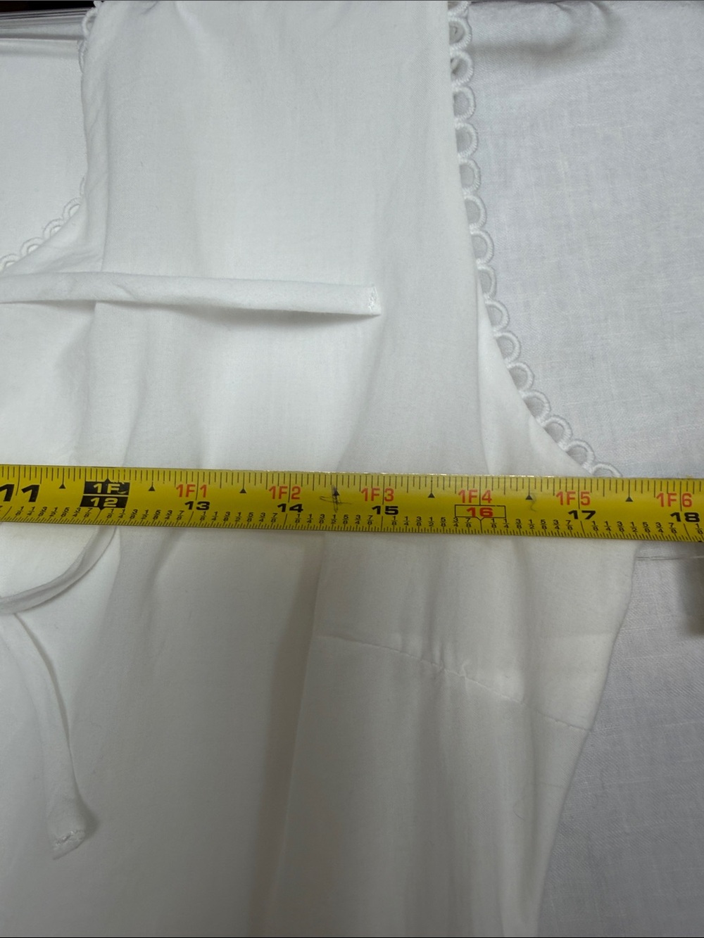 Lush White Tie-Front Eyelet Midi Dress - Picture 9 of 9